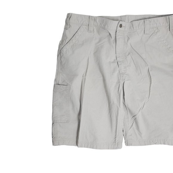 Carhartt Mens Size‎ 42 Tan Canvas Utility Work Shorts B147 Original Fit - Picture 3 of 6